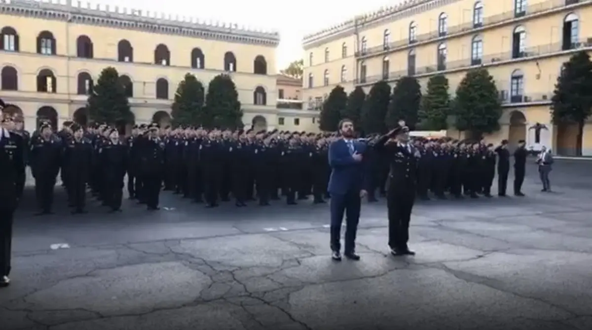 Tofalo visita Comando Scuole dell’Arma dei Carabinieri a Roma il 16 ottobre 2019