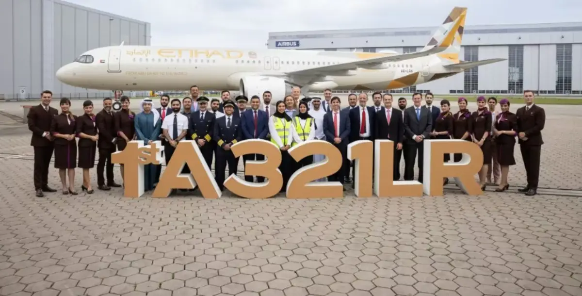 Etihad Airways takes delivery of its first A-321LR aircraft