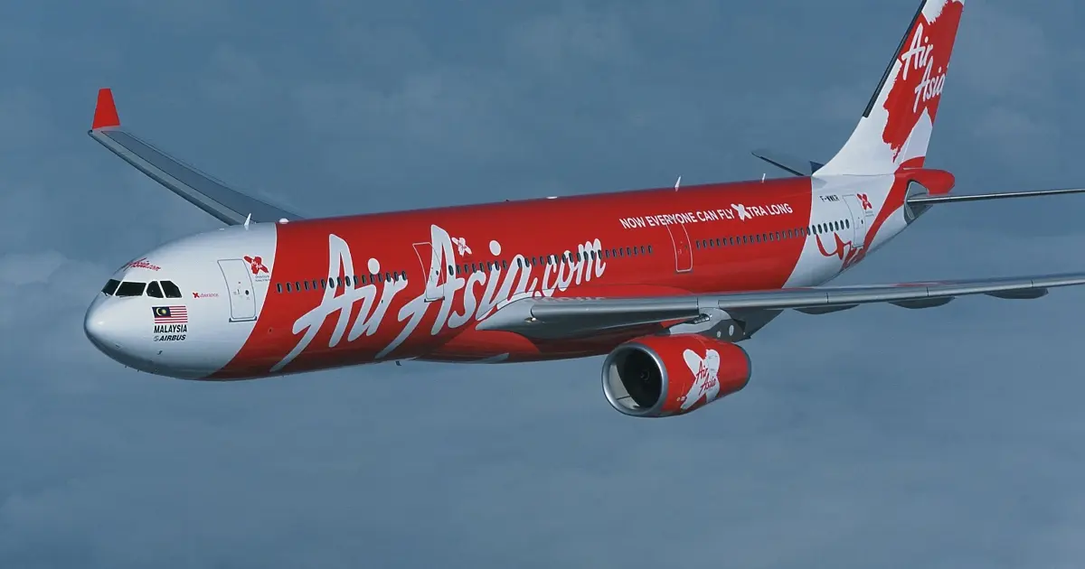 An airplane Air Asia