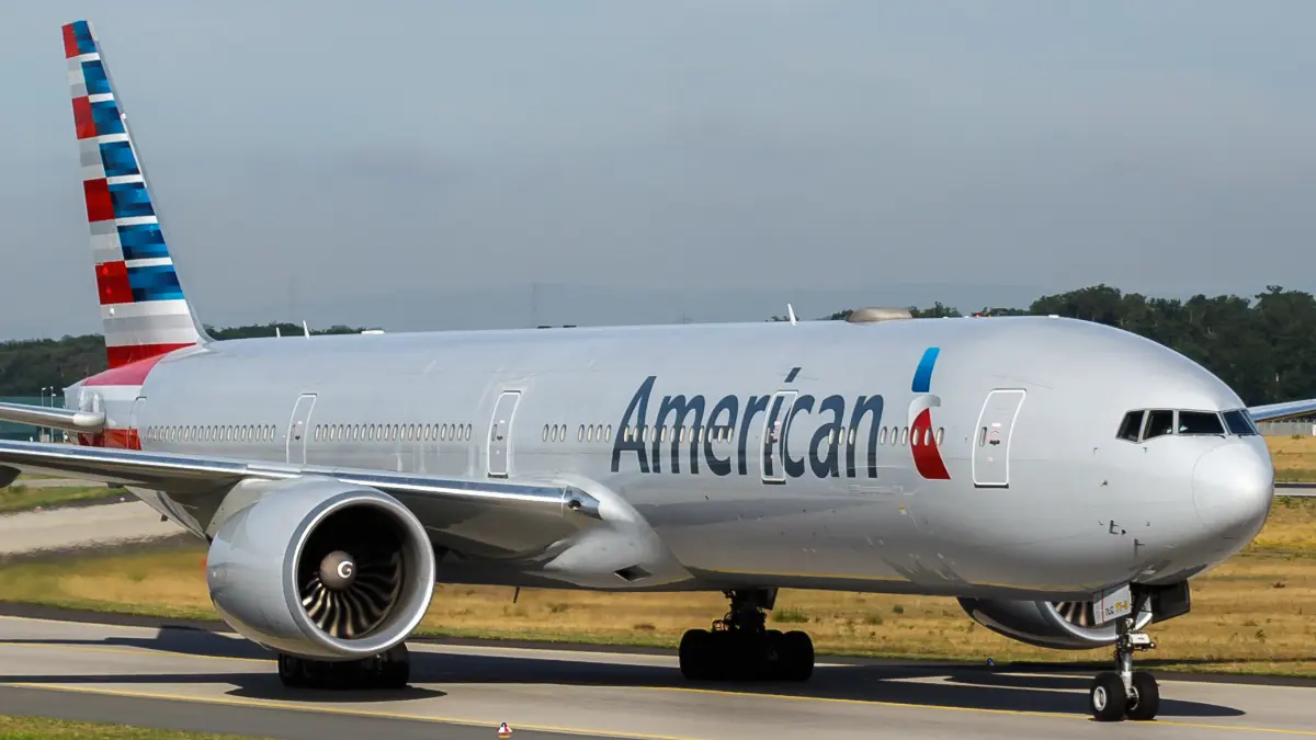 A Boeing B-777/300ER aircraft of American Airlines