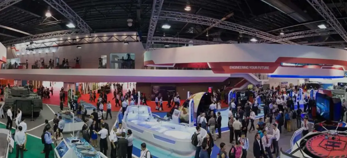 Visitors at one edition of the "Singapore Airshow"