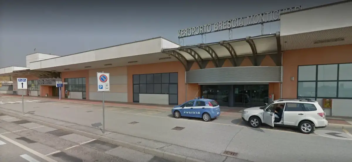 The Italian "Gabriele D'Annunzio" airport of Brescia-Montichiari