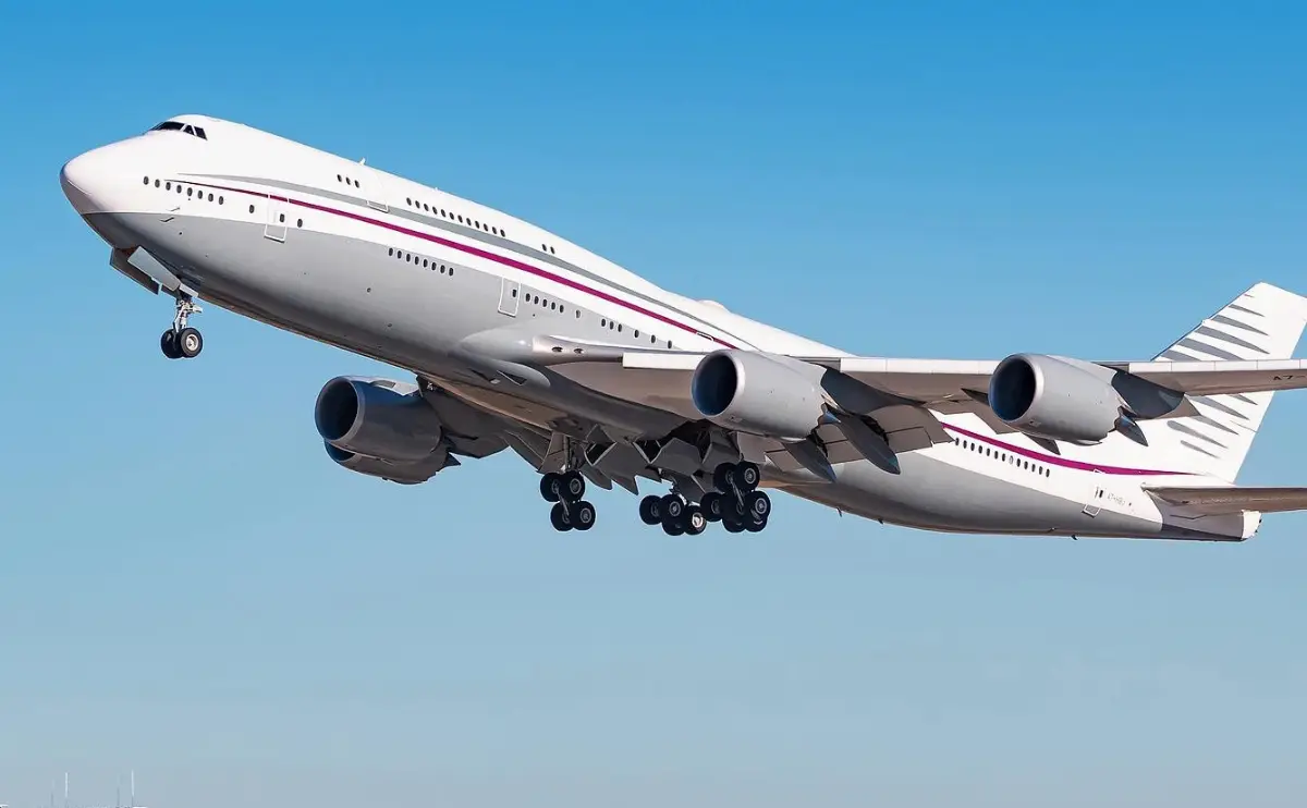 Aereo B-747/8I Vip immatricolato in Qatar (foto d'archivio)