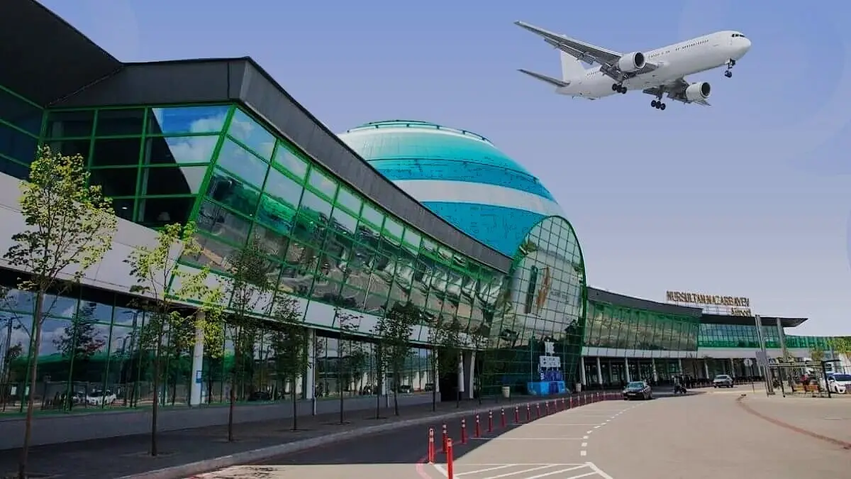 The "Nursultan Nazarbayev" International Airport in Astana, Kazakistan