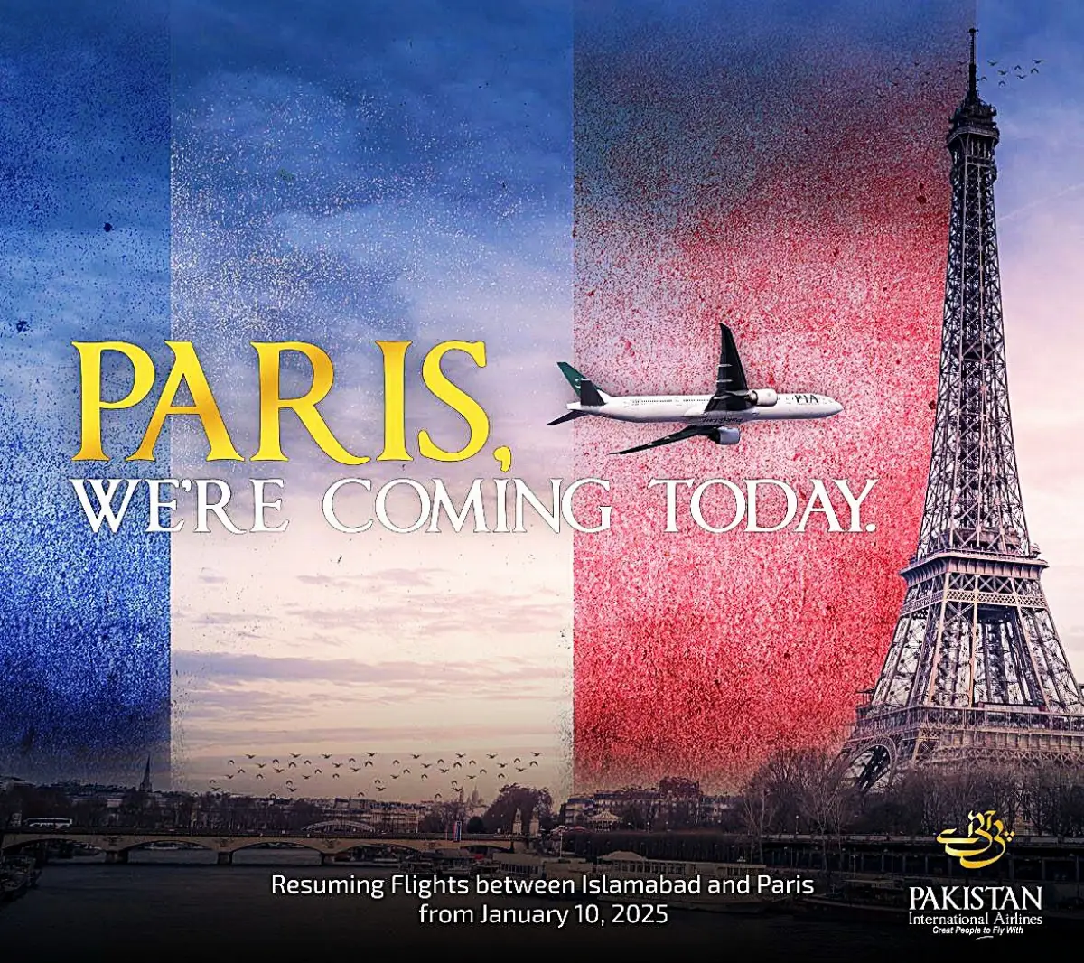 "Paris, we're coming today": the bad AD by Pakistan Airlines, that remembers the tragedy on September 11