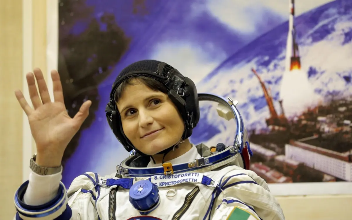 Italian astronaut Samantha Cristoforetti, first European woman to command Iss