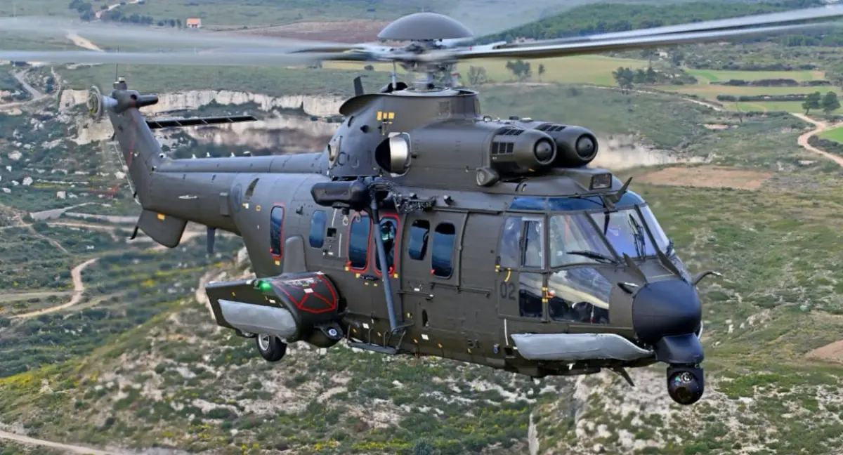 H-225M helicopter in flight