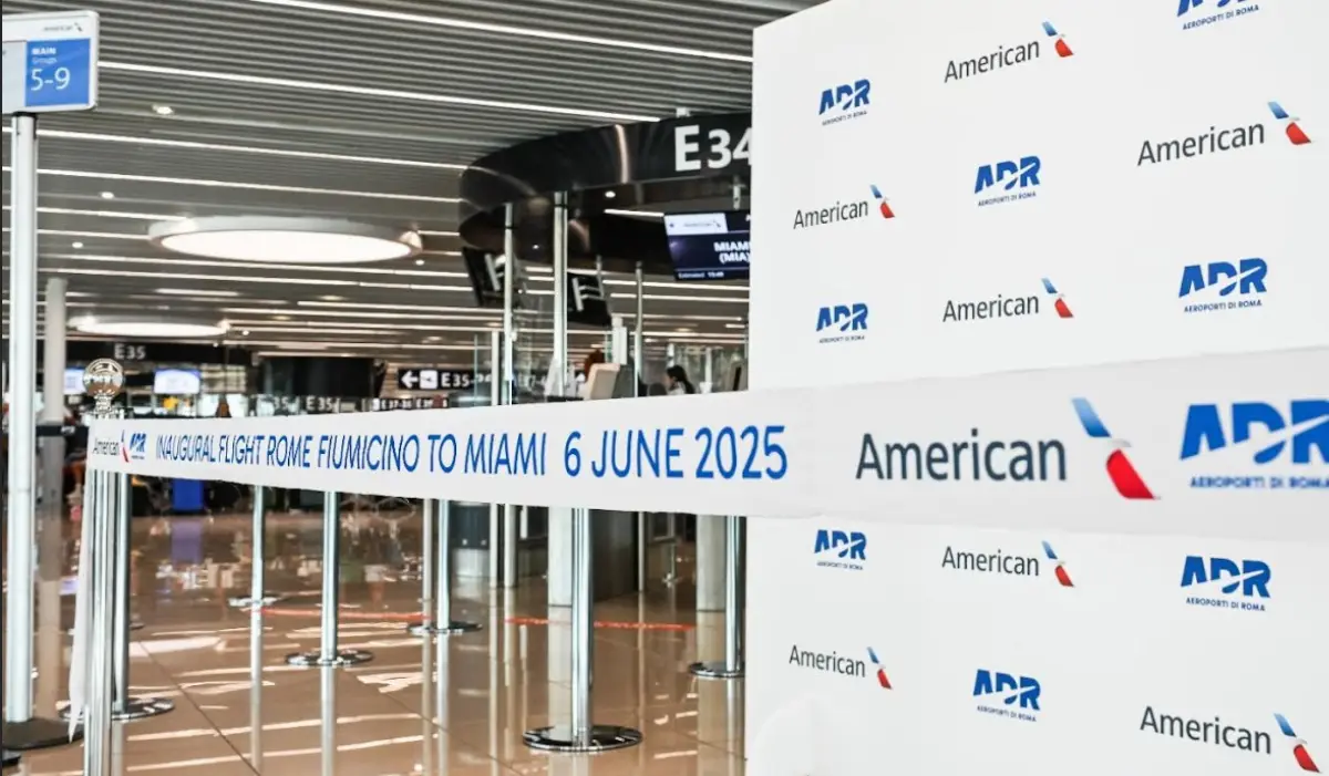 Rome-Miami on June 6, 2025 operated by American Airlines