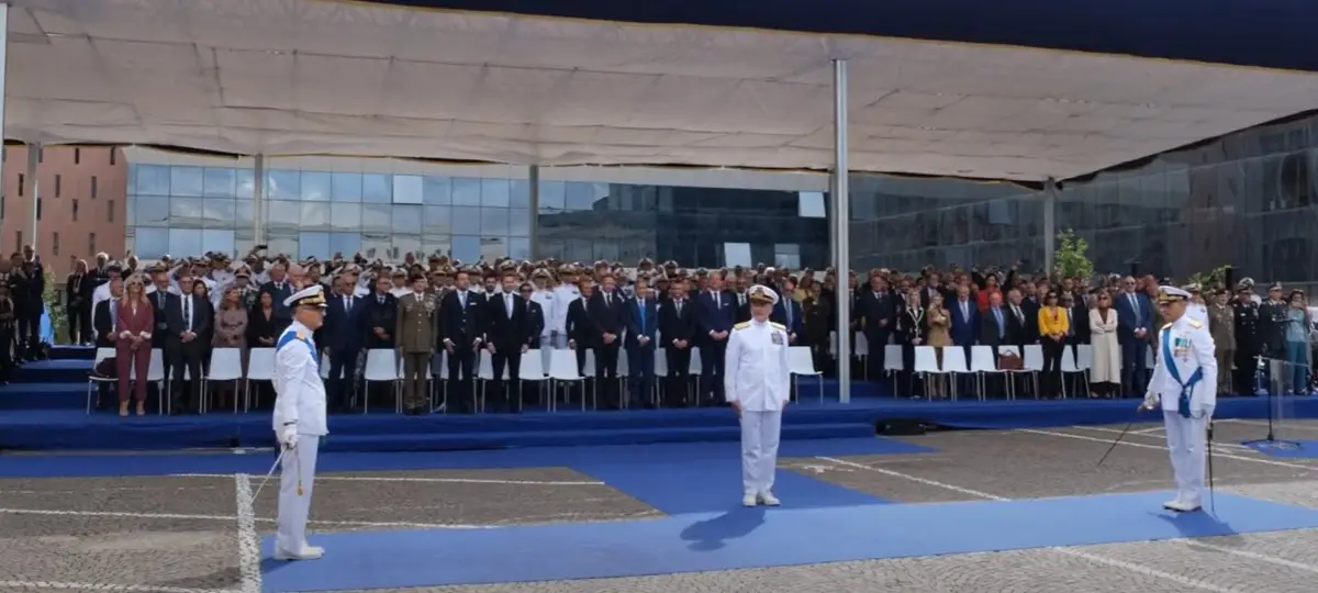 Roma, 23 settembre 2025. GC: cerimonia di avvicendamento nell’incarico di comandante generale tra l’ammiraglio Ispettore capo (CP) Nicola Carlone e l’ammiraglio Ispettore capo (CP) pilota Sergio Liardo