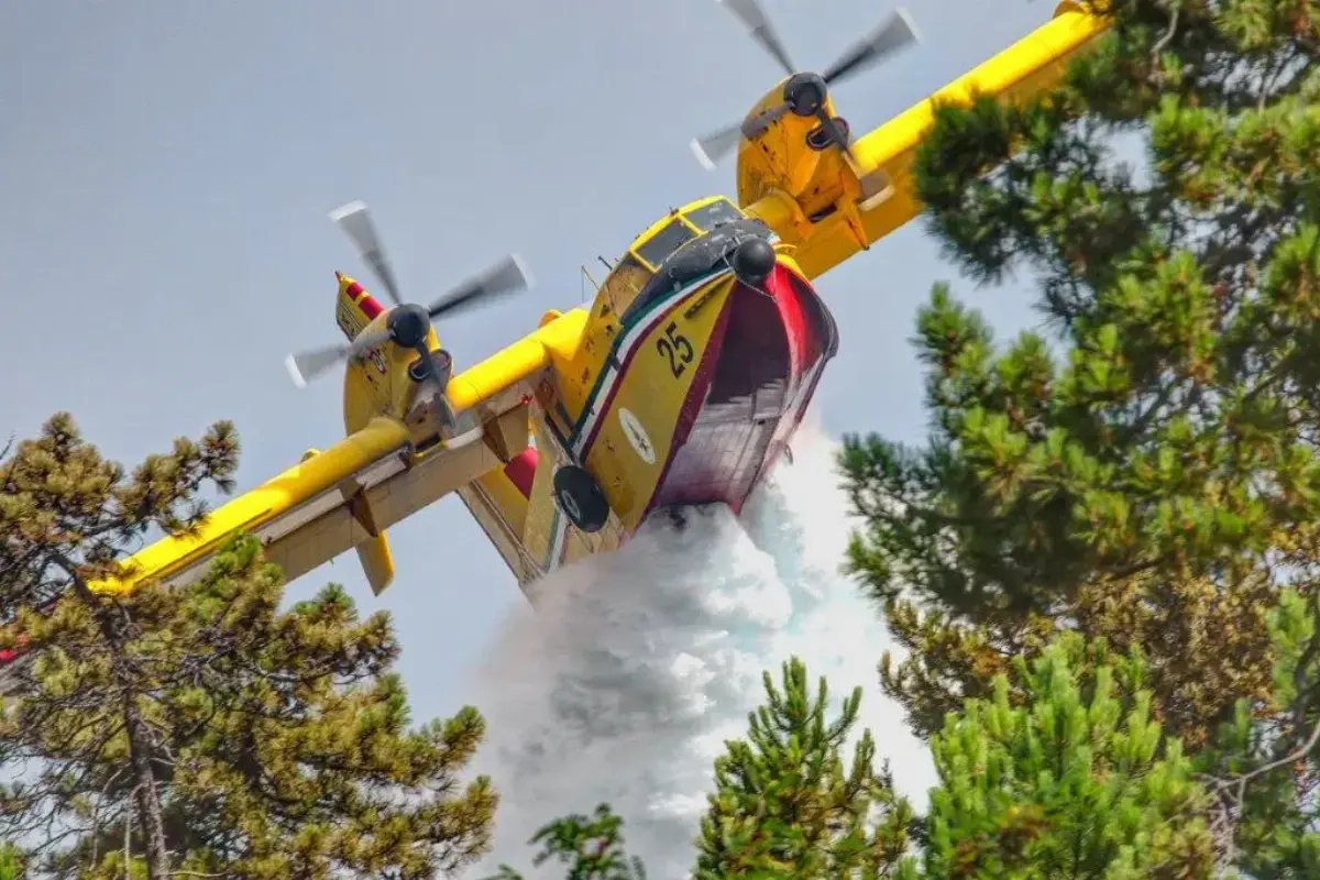 Canadair aircraft in action