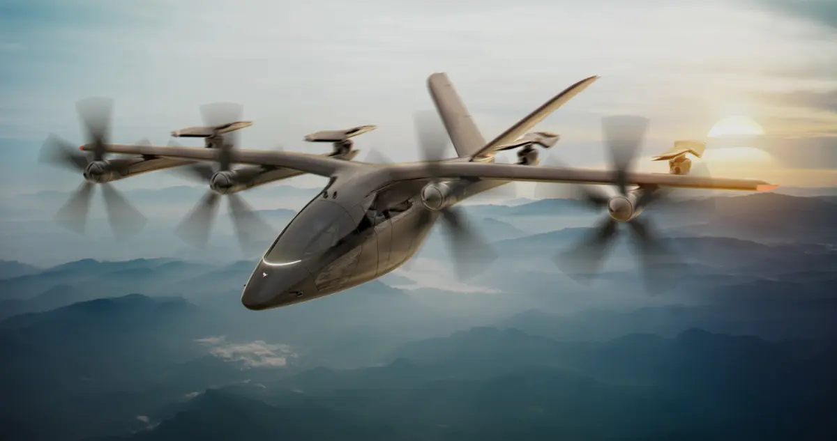 Un eVtol VA-X4 della britannica Vertical Aerospace