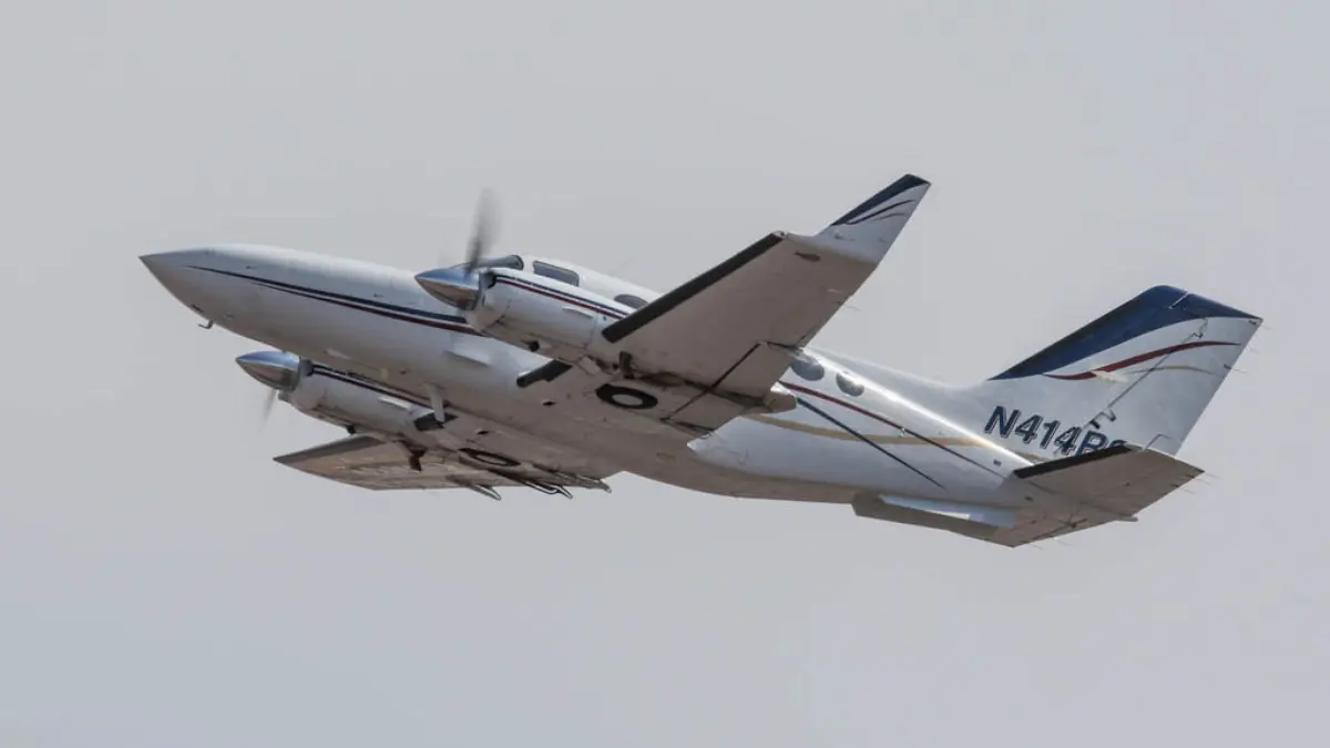 L'aereo Cessna 414A Chancellor -con marche N414RS- precipitato il 03 gennaio vicino Los Angeles