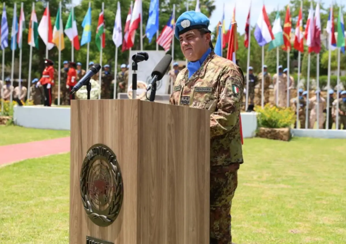 Unifil: il generale Diodato Abagnara ha assunto il comando della missione durante il suo discorso di insediamento