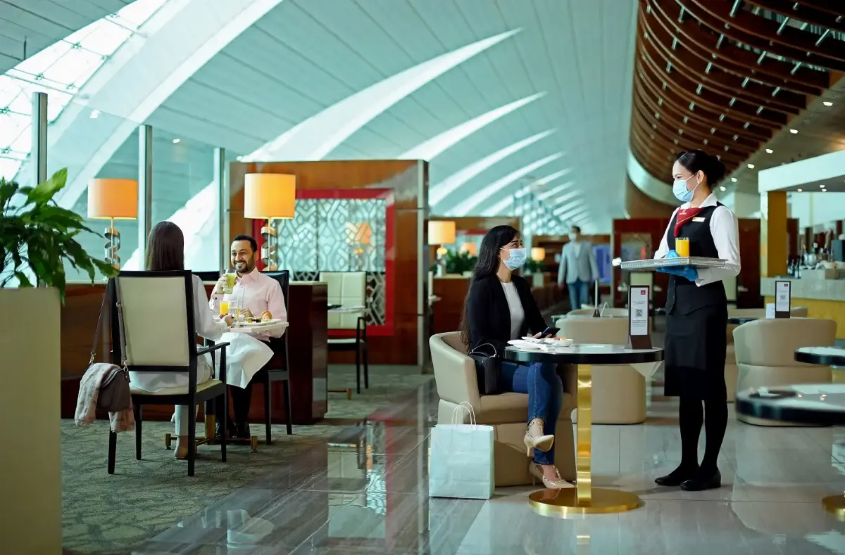 Lounge aeroportuale di Emirates
