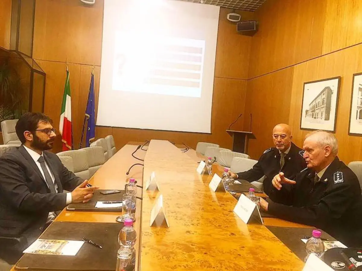Sottosegretario Angelo Tofalo visita il Centro alti studi difesa (Casd) a Roma il 16 ottobre 2018