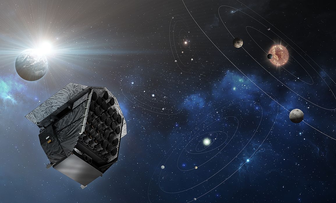 Rappresentazione Plato (PLAnetary Transits and Oscillations of stars), programma Esa