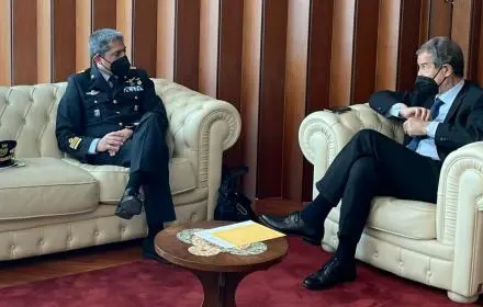 Il governatore siciliano Nello Musumeci ha ricevuto il comandante del 41esimo Stormo Antisom dell’aeroporto di Sigonella, colonnello Howard Lee Rivera