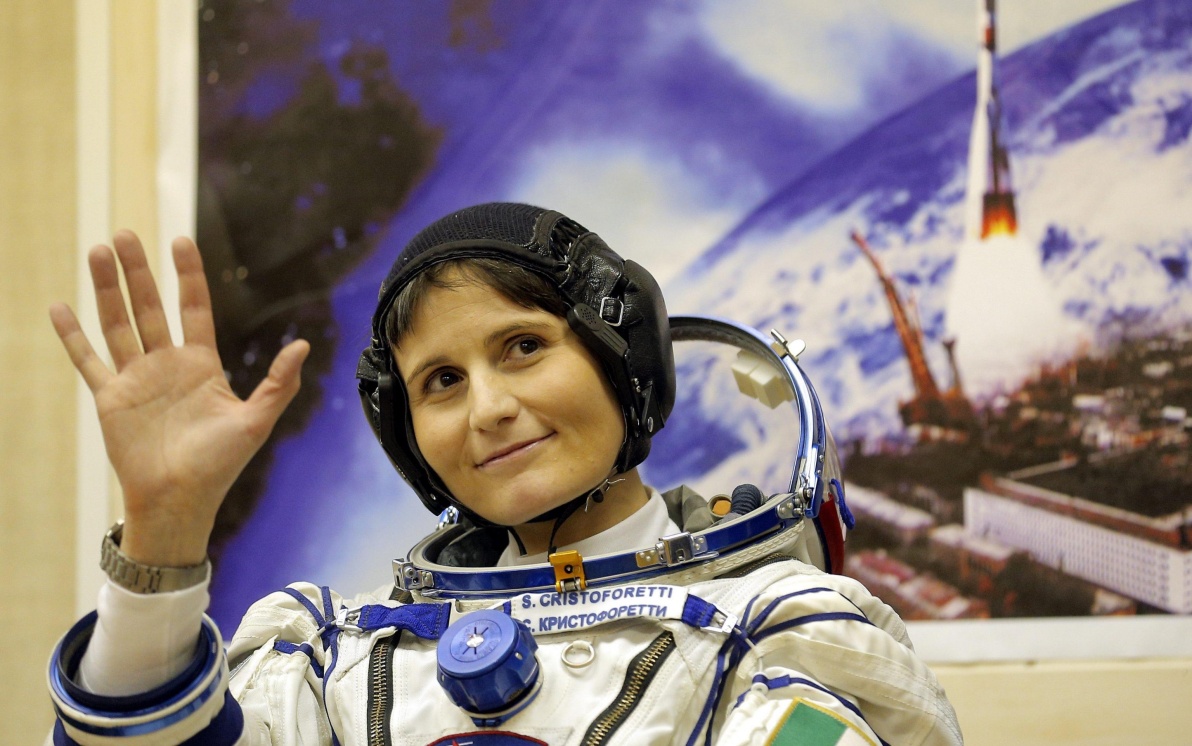 Italian astronaut Samantha Cristoforetti, first European woman to command Iss