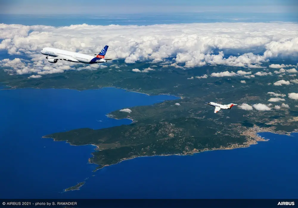 Primi risultati promettenti nello studio delle emissioni in volo di un aereo passeggeri che utilizza il 100% di carburanti sostenibili