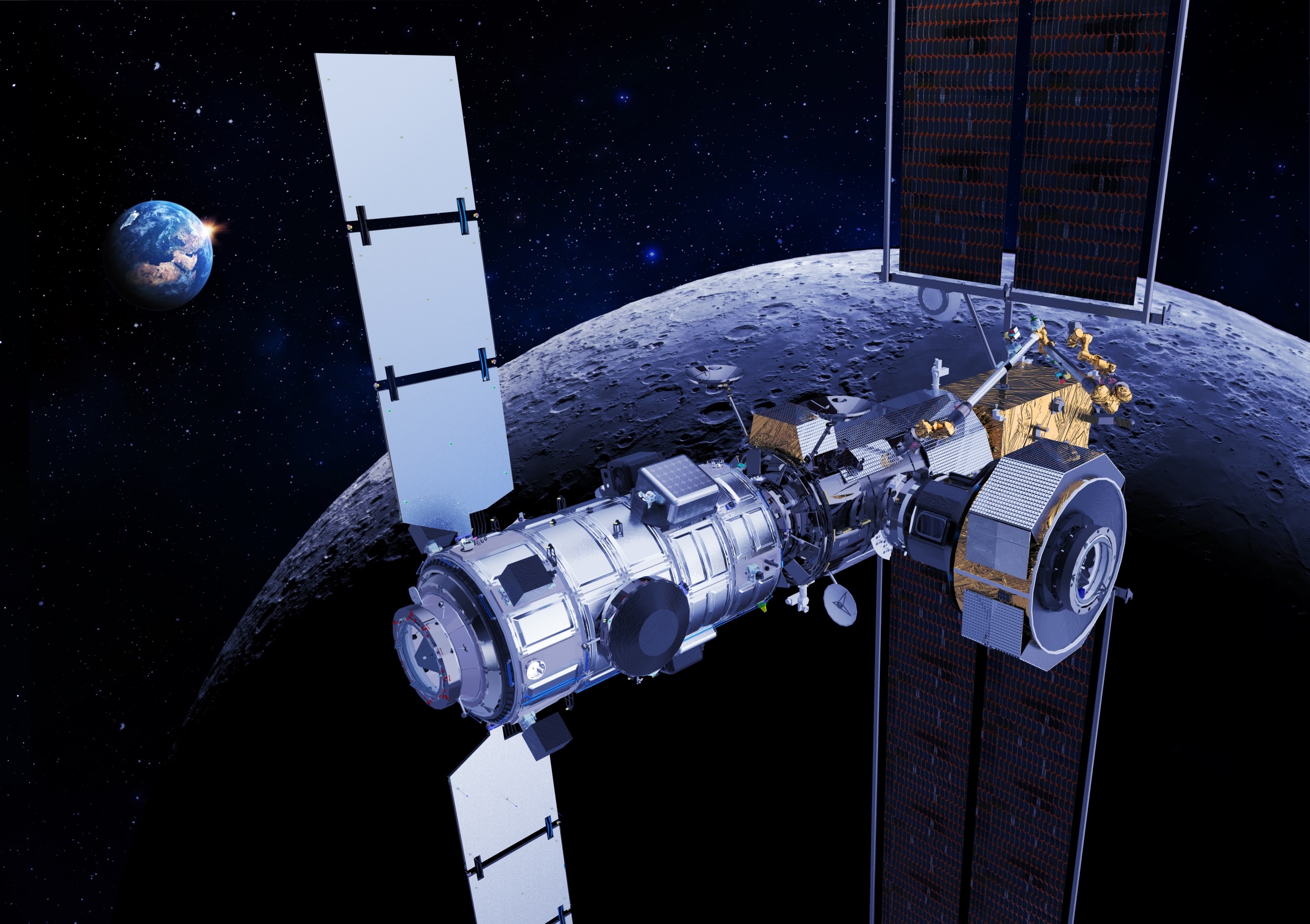 Gateway, infrastruttura orbitale lunare che prevede un equipaggio a bordo