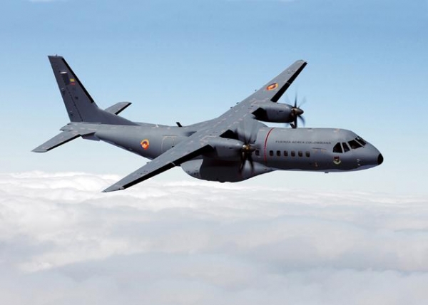 C-295 airplane to the Colombian Air Force in an index photo (photo by Airbus DS)