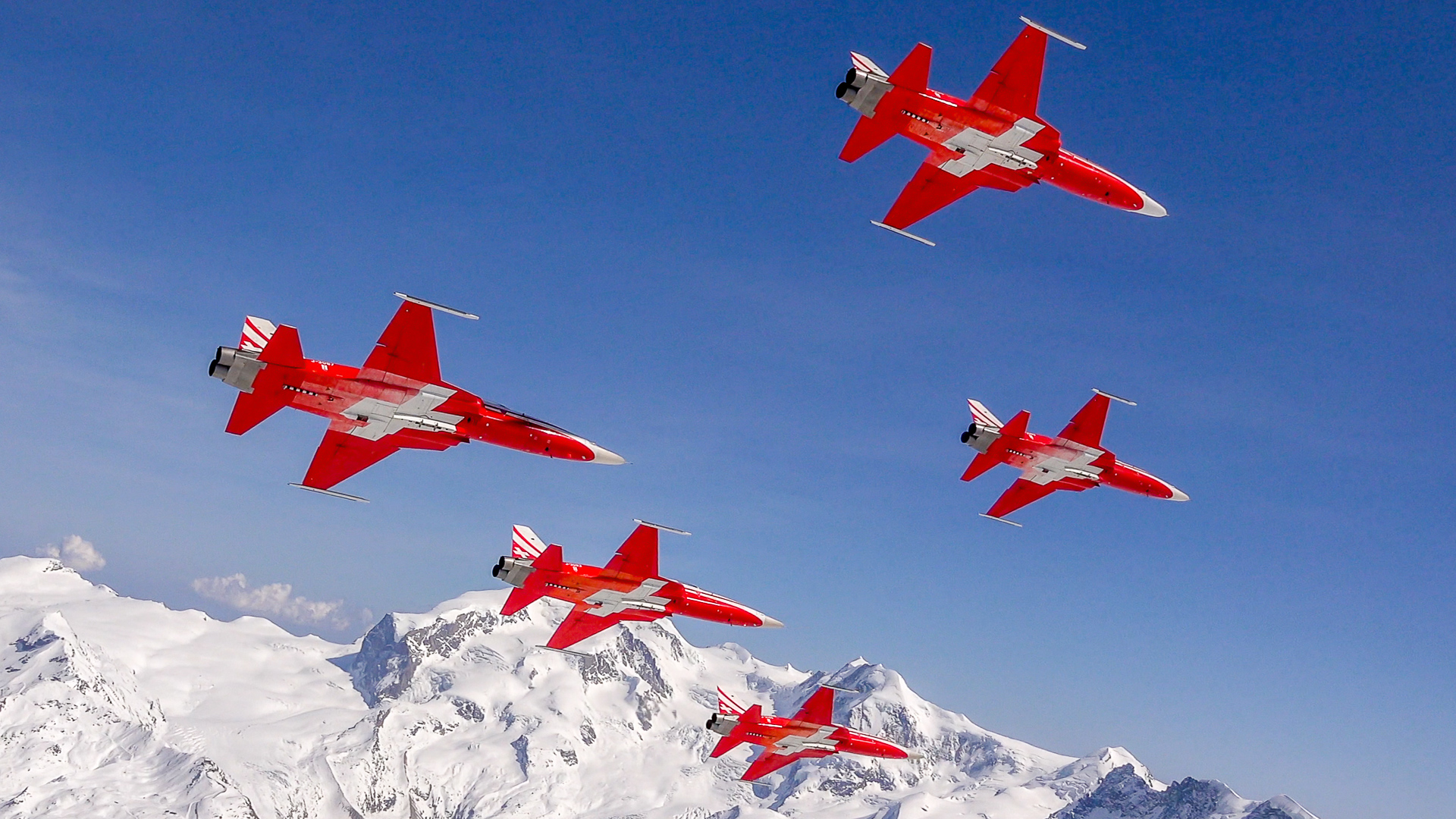 Northrop F-5E Tiger II della pattuglia acrobatica della Svizzera