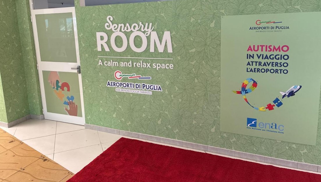 Bari, 2 settembre 2026. "Sensory Room" inaugurata all'aeroporto "Karol Wojtyla"