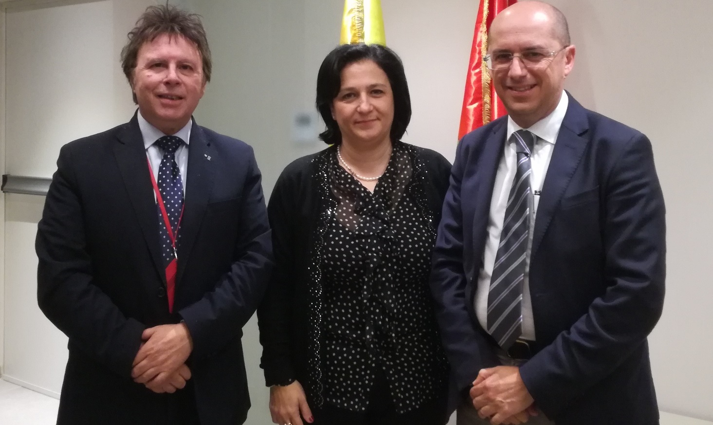Da sinistra: Sandro Gambuzza (presidente Sac), Maria Rita Schembari (sindaco Comiso) e Silvio Meli (presidente Soaco)