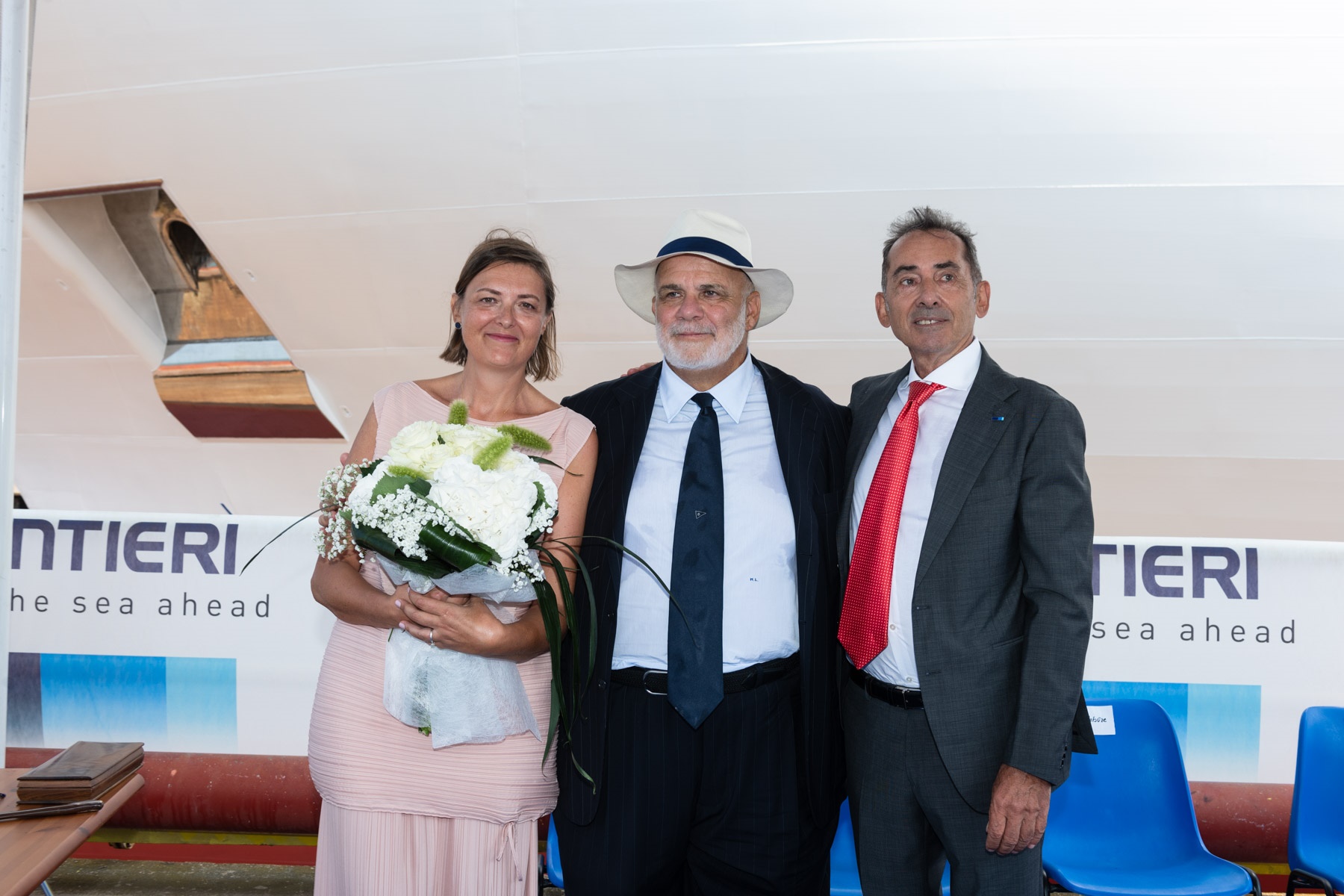 Fincantieri, the launching ceremony of “Silver Moon” took place on August 29, 2019 at the Ancona yard: godmother was Roberta Bonisiol, an employee of the shipbuilding group; Manfredi Lefebvre d’Ovidio, Chairman of Silversea, while Fincantieri was represented by Giovanni Stecconi, Ancona Shipyard Director