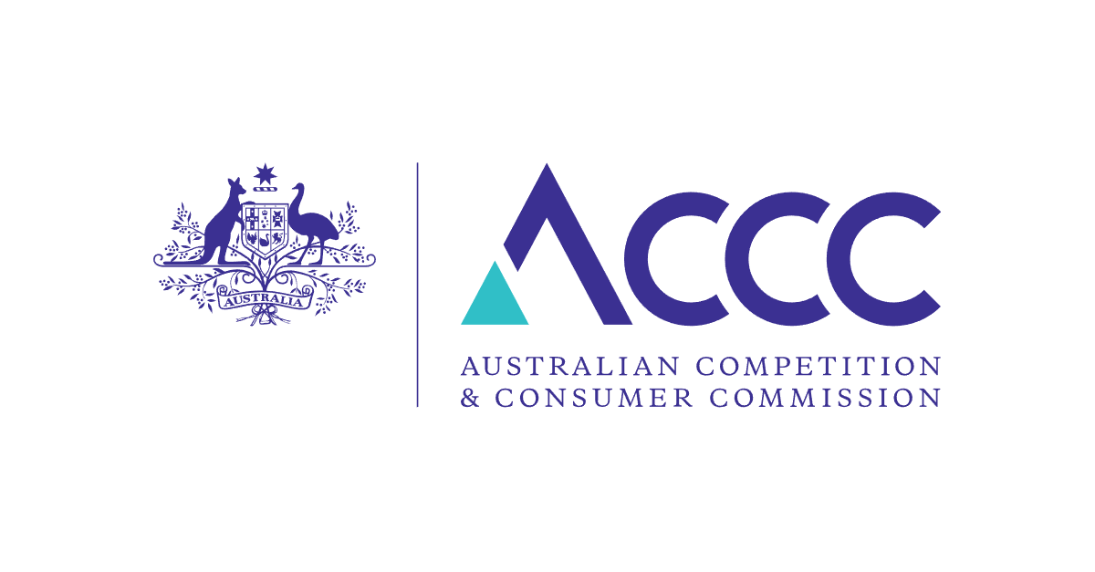 Logo dell'Australian Competition and Consumer Commission (Accc) che tutela i consumatori