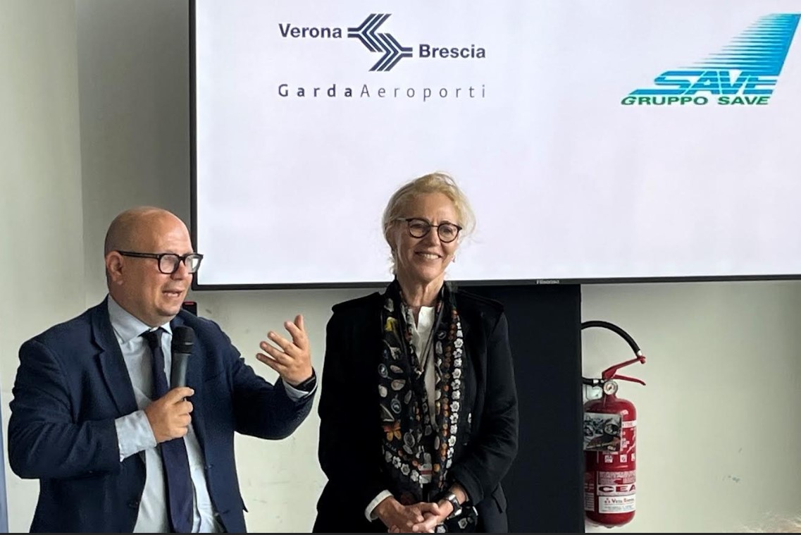 Brescia, 7 luglio 2025. L’aeroporto di Montichiari ospita la visita istituzionale di Salvatore Deidda, presidente della commissione Trasporti, poste e telecomunicazioni della Camera dei deputati