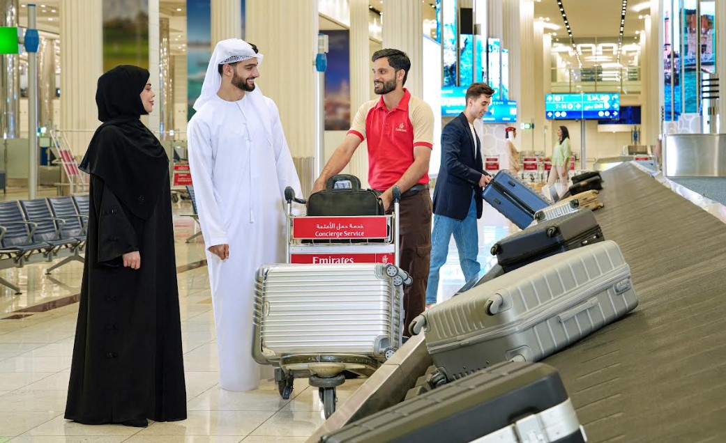 Emirates nella gestione a livello globale del trasporto bagagli all'aeroporto internazionale di Dubai