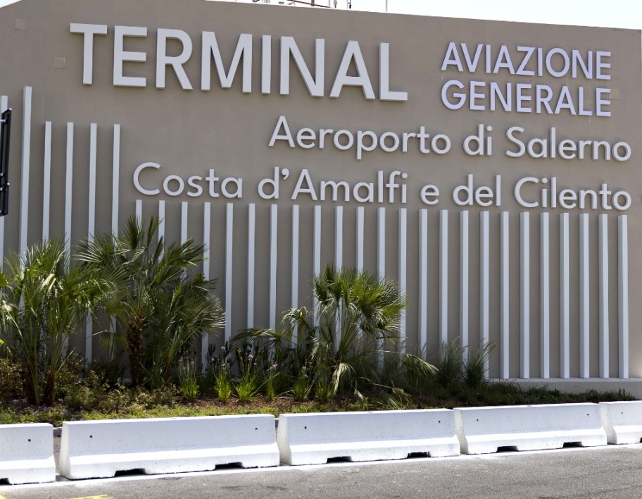 Terminal Aviazione generale aeroporto di Salerno-Costa d'Amalfi e del Cilento inaugurato il 14 luglio 2026