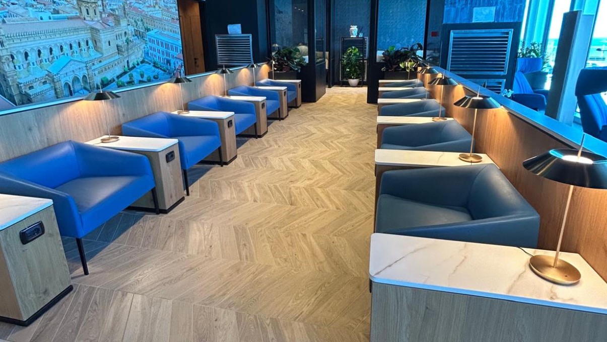Palermo, 23 settembre 2026. Nuova lounge "Prima Vista" di Aviapartner in area airside aperta all'aeroporto "Falcone-Borsellino"