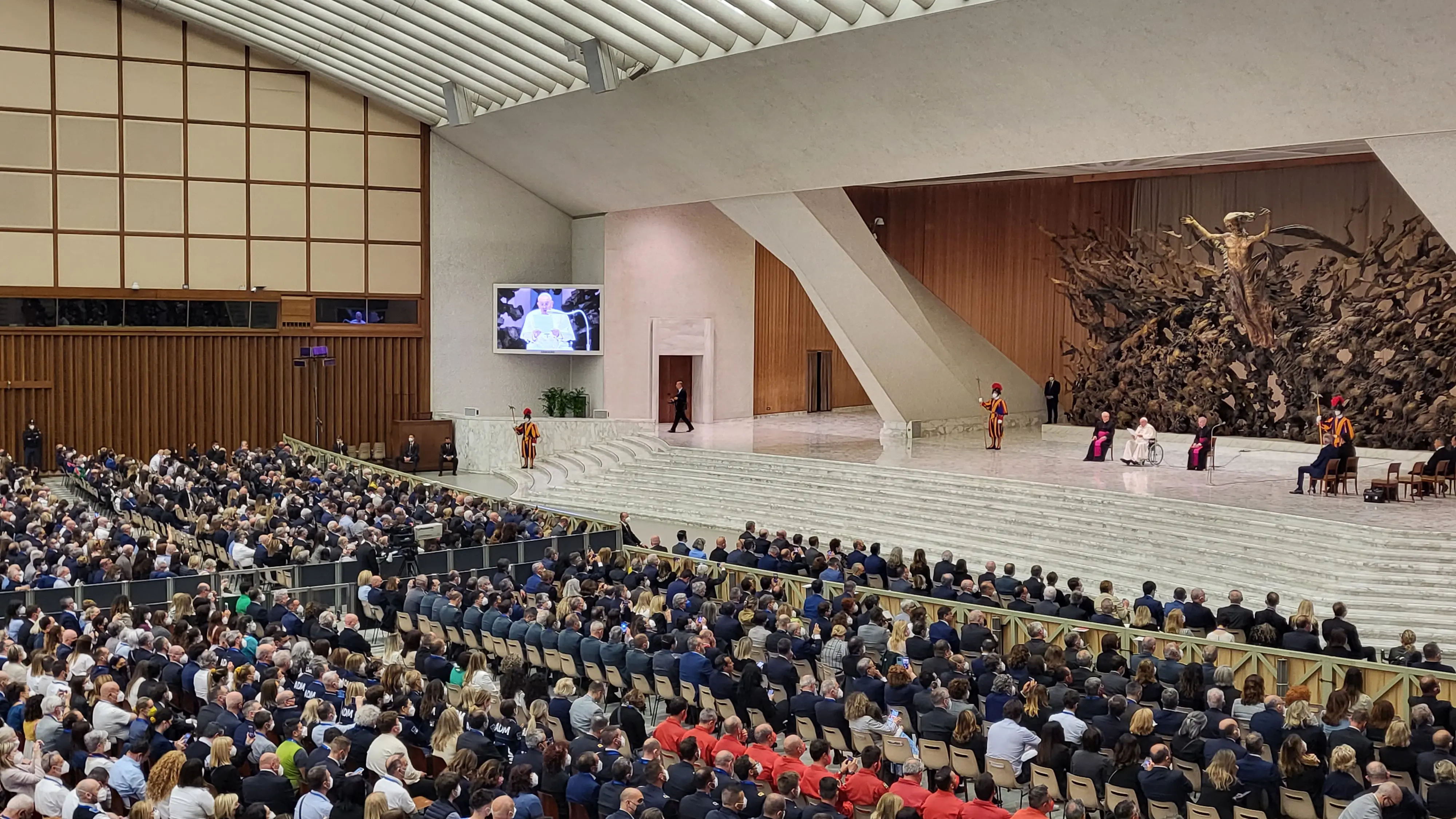 Udienza privata di Papa Francesco con il settore del trasporto aereo svoltasi il 13 maggio 2022