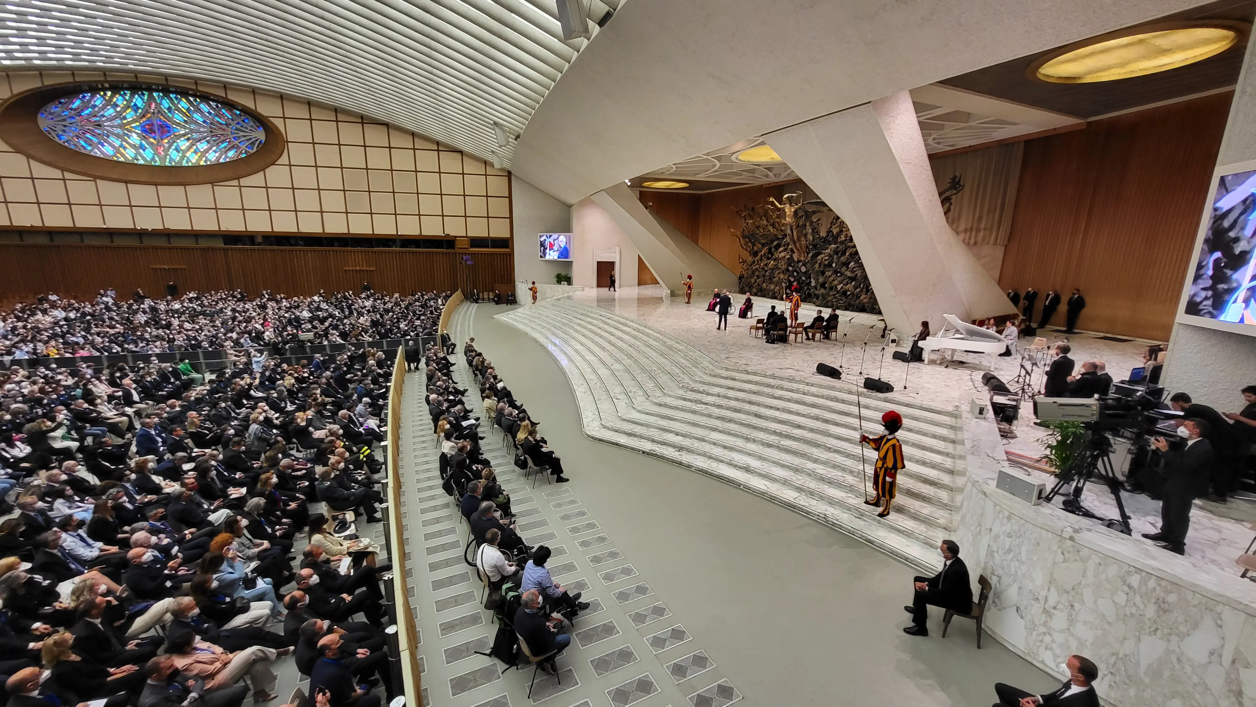 Udienza privata di Papa Francesco con il settore del trasporto aereo svoltasi il 13 maggio 2022