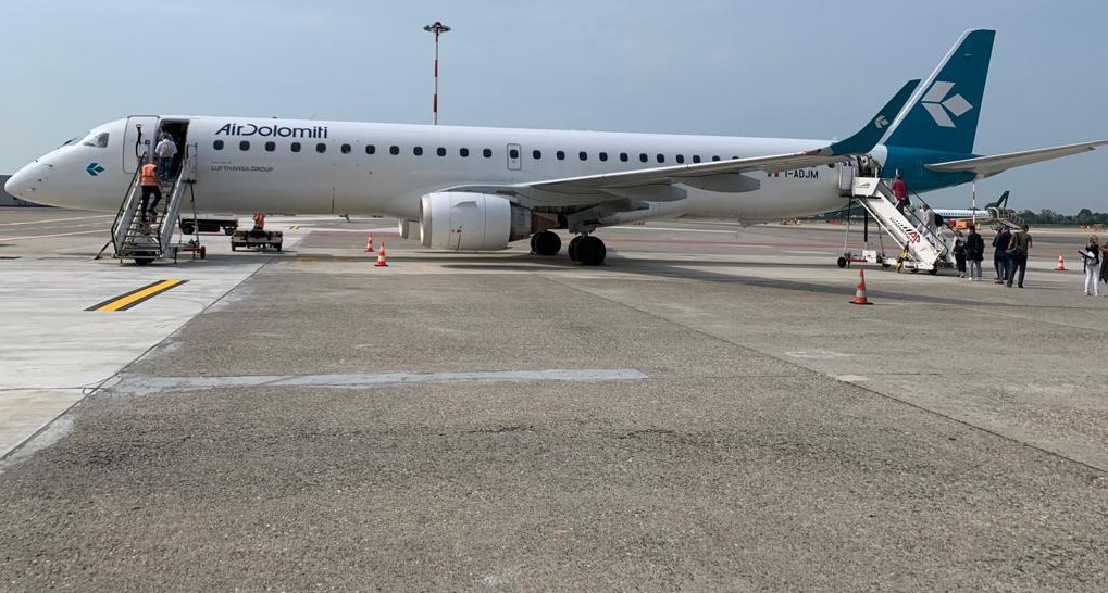 Lufthansa Group: primo volo inaugurale di Linate decollato la mattina del 15 luglio 2020 in direzione Francoforte ed operato da Air Dolomiti