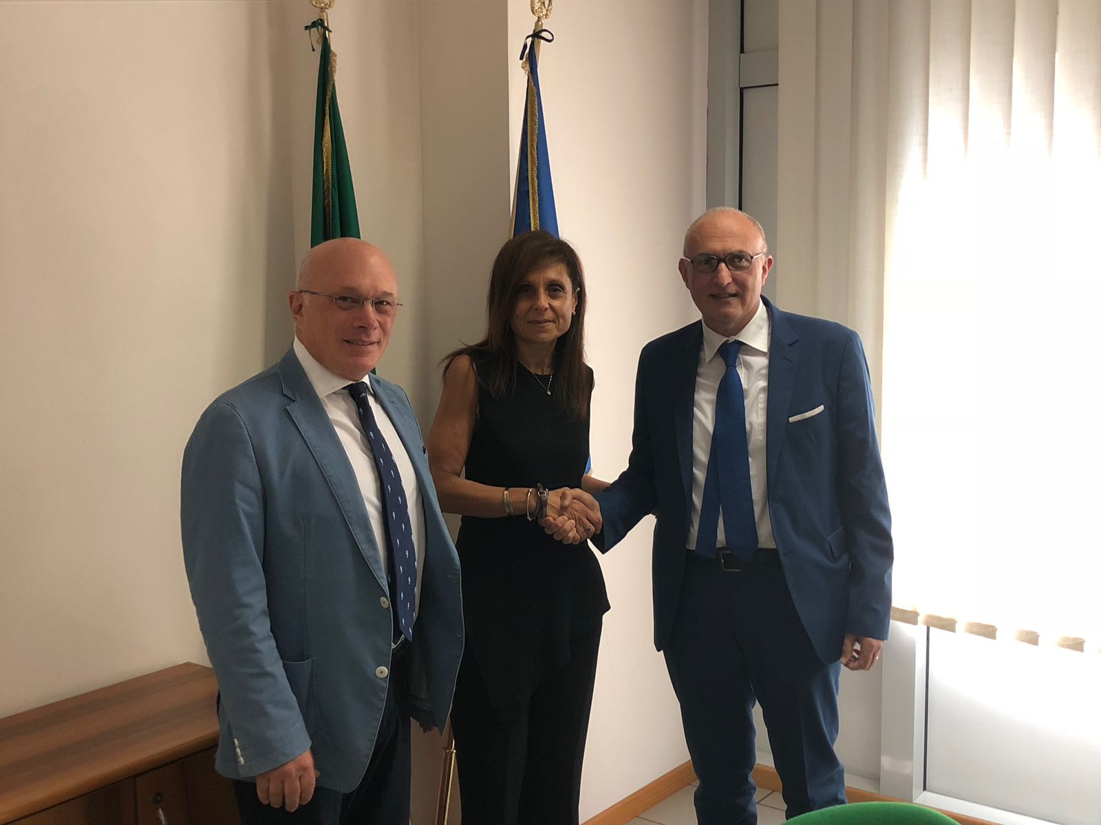 Da sinistra: Corrado Salvi (dg Ansv), Roberta Neri, ad Enav SpA e Bruno Franchi (presidente Ansv)