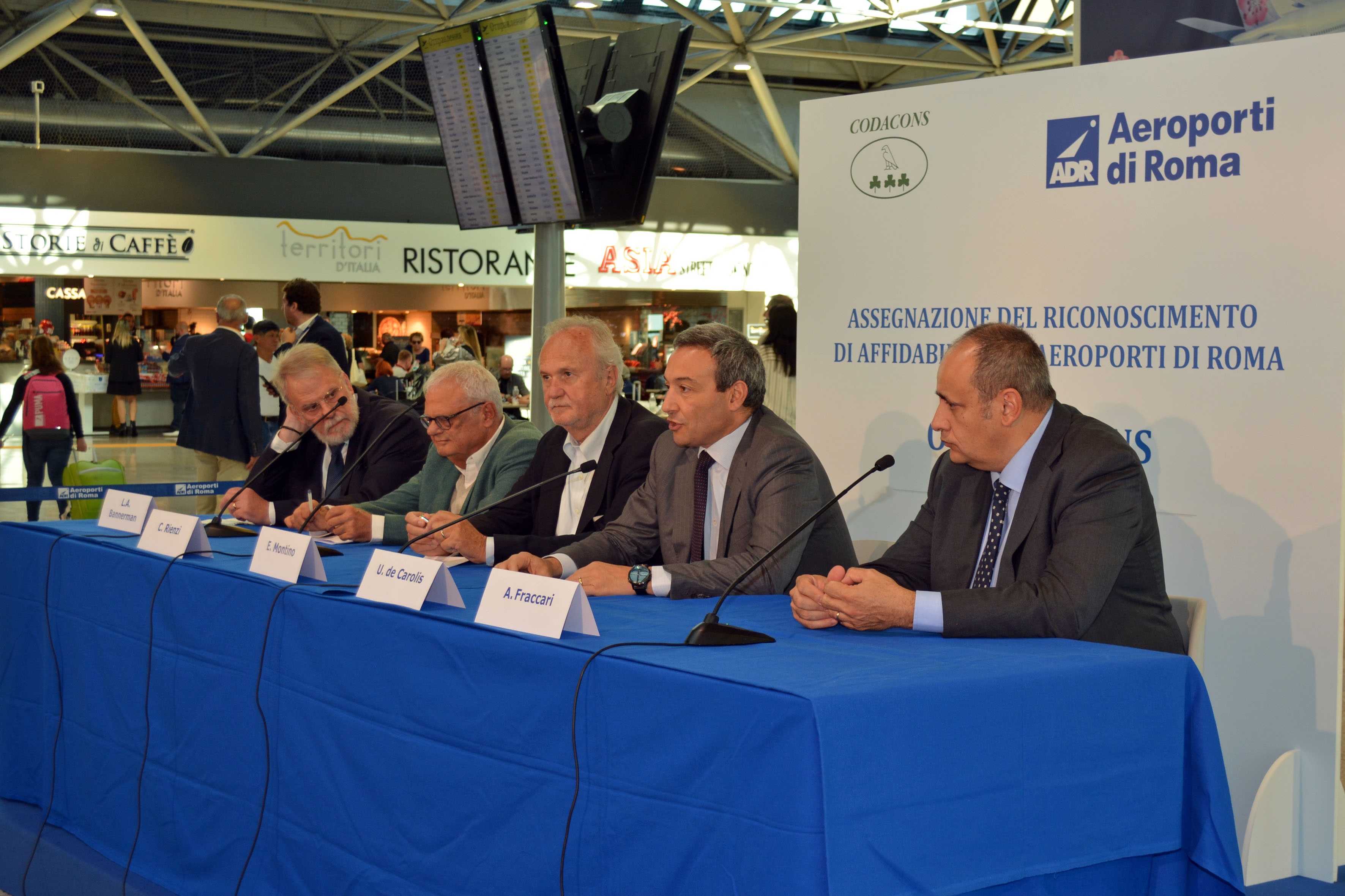 AdR: ai parcheggi di Fiumicino e Ciampino il riconoscimento "Ok Codacons"; conferenza-stampa del 18 ottobre 2019