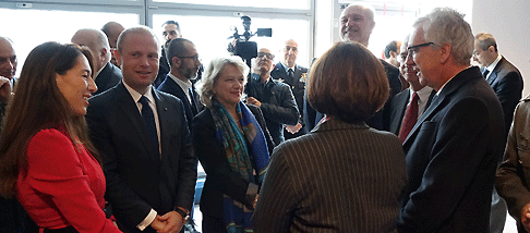 Incontri istituzionali presidente Regione Sardegna Francesco Pigliaru per presentazione progetto Bat il 30 gennaio 2019 all'aeroporto di Cagliari-Elmas