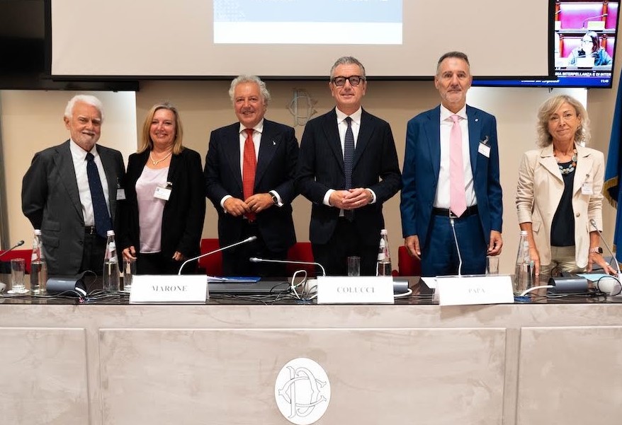 Convegno "Sanificazione e mezzi di trasporto: mobilità salubre & sostenibile", svoltosi il 22 settembre 2026 alla Camera dei deputati: Stefano Cingolani, Silvia Grandi, Michele Marone, Alessandro Colucci, Fabio Papa, Elisabetta Caselli