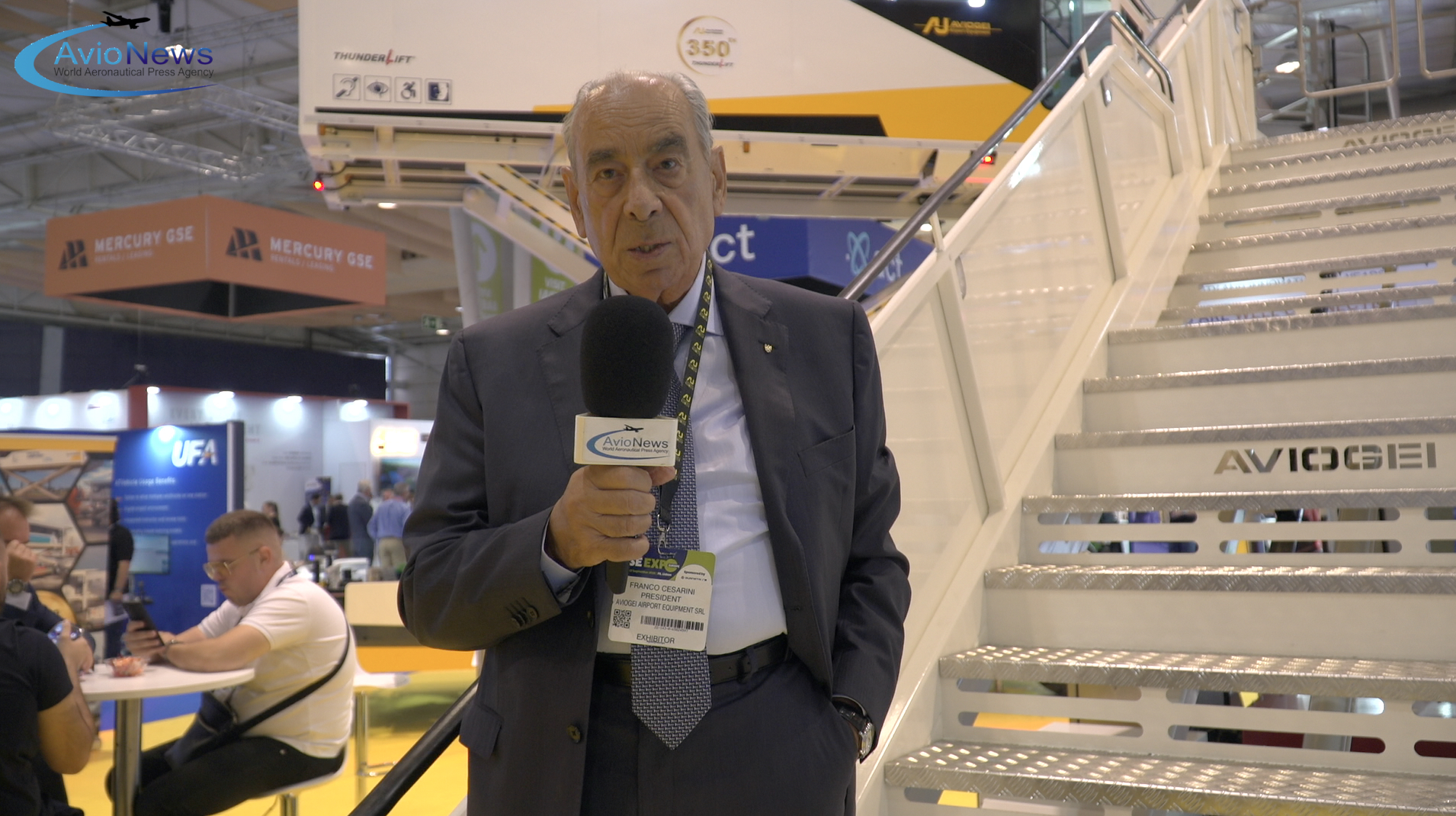 Franco Cesarini di Aviogei intervistato al GSE Expo Lisbona da Avionews, in programma dal 15 al 17 settembre 2026