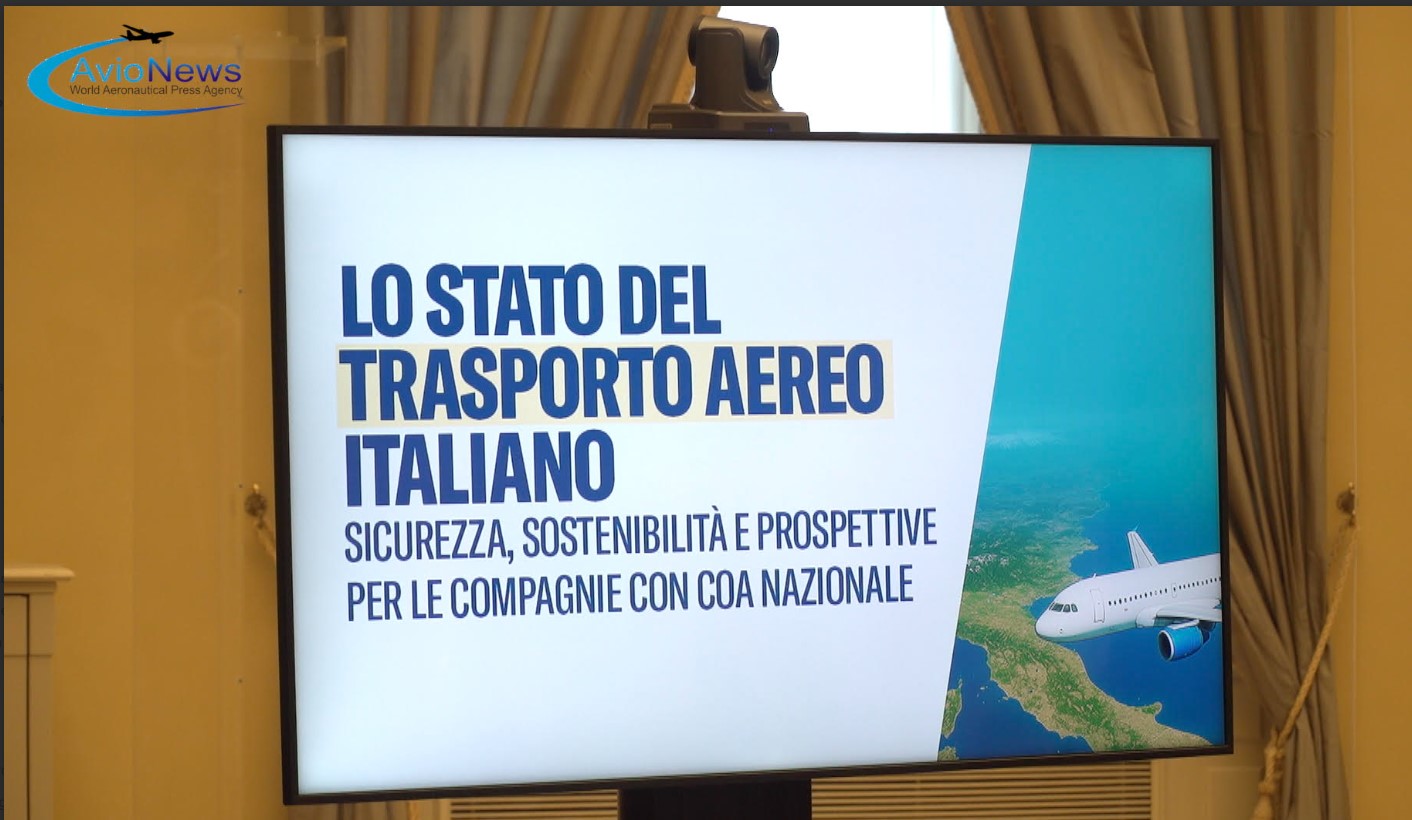 Convegno "Lo stato del trasporto aereo italiano: sicurezza, sostenibilità e prospettive per le compagnie con Coa nazionale" svoltosi l'11 dicembre 2025 presso la Sala della Lupa alla Camera dei deputati