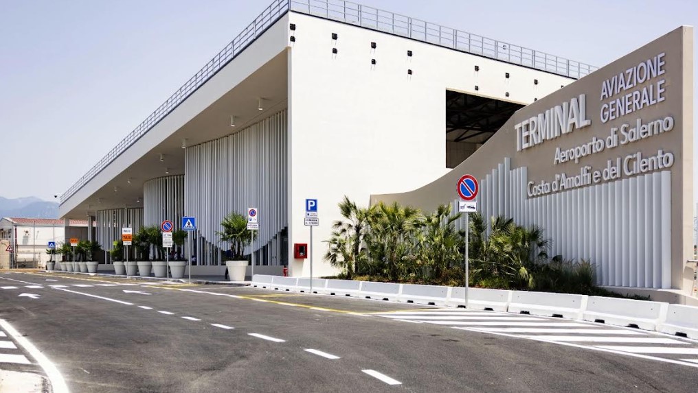 Terminal Aviazione generale aeroporto di Salerno-Costa d'Amalfi e del Cilento inaugurato il 14 luglio 2026