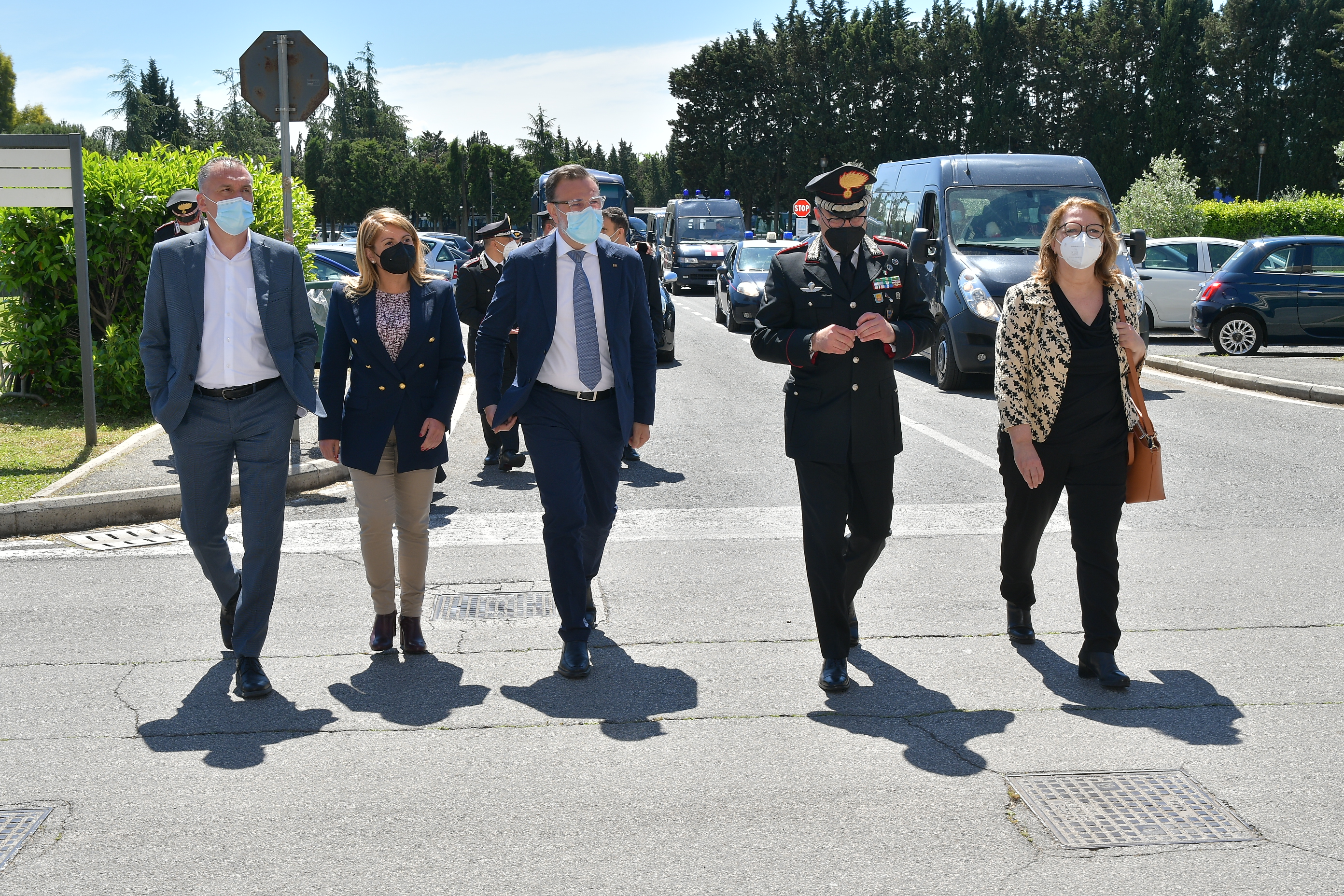 20 maggio 2021. Delegazione congiunta commissioni Difesa e Cultura Camera visita Centro sportivo Carabinieri presso la caserma "Salvo d’Acquisto" di Roma
