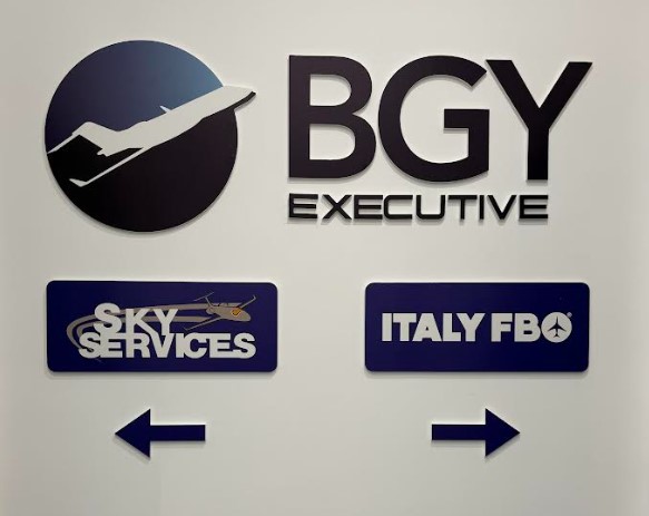 Bergamo, 26 giugno 2025. Aeroporto "Il Caravaggio" di Orio al Serio ha reso operativa con il brand Bgy Executive la struttura di servizio dedicata all’aviazione generale, situata nell’area nord del sedime aeroportuale in corrispondenza del varco doganale 2