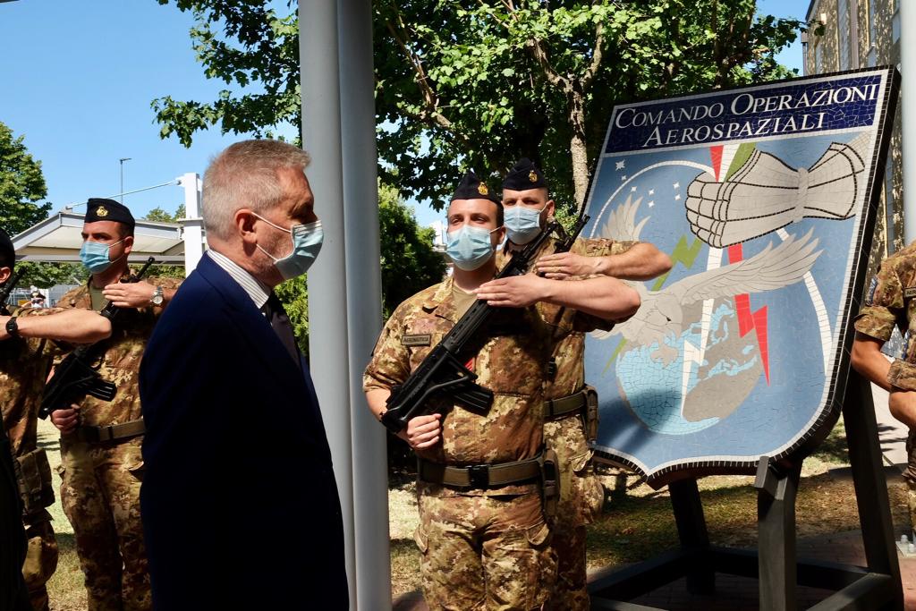 Ministro della Difesa Lorenzo Guerin visita il Comando operazioni aerospaziali (Coa) dell’Aeronautica militare avvenuta il 9 luglio 2021