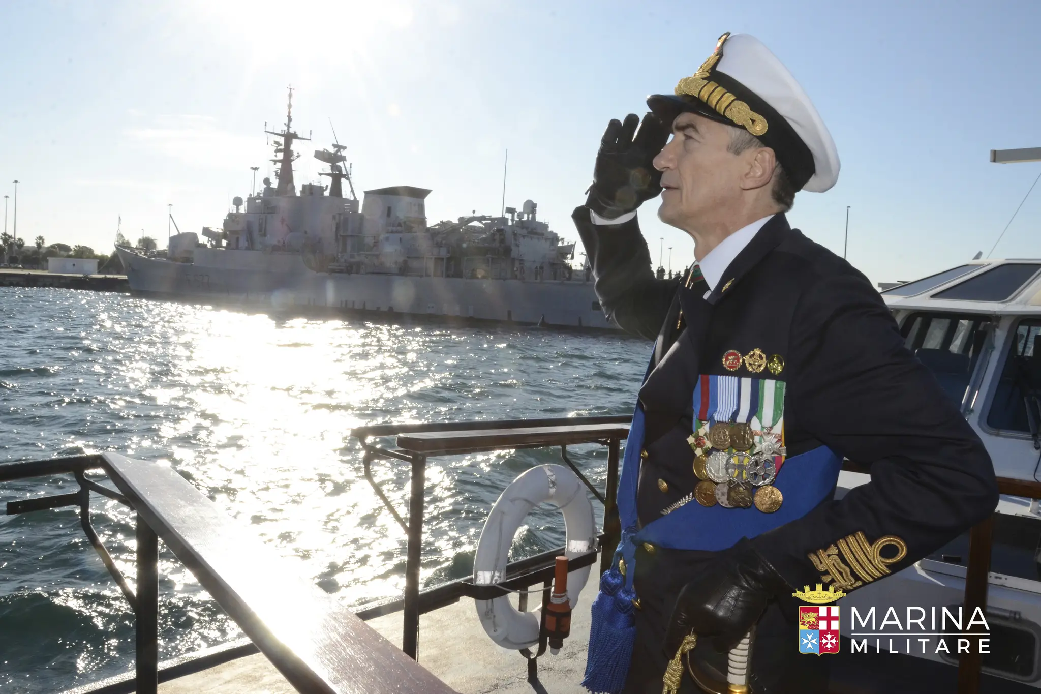 Aurelio De Carolis, comandante in capo della Squadra navale della Marina Militare (Cincnav)