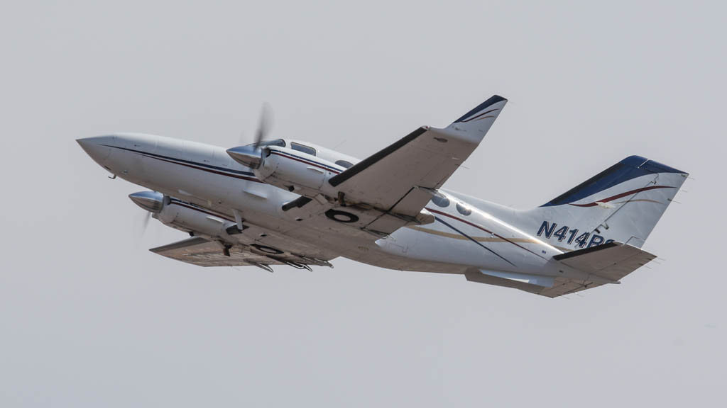 L'aereo Cessna 414A Chancellor -con marche N414RS- precipitato il 03 gennaio vicino Los Angeles