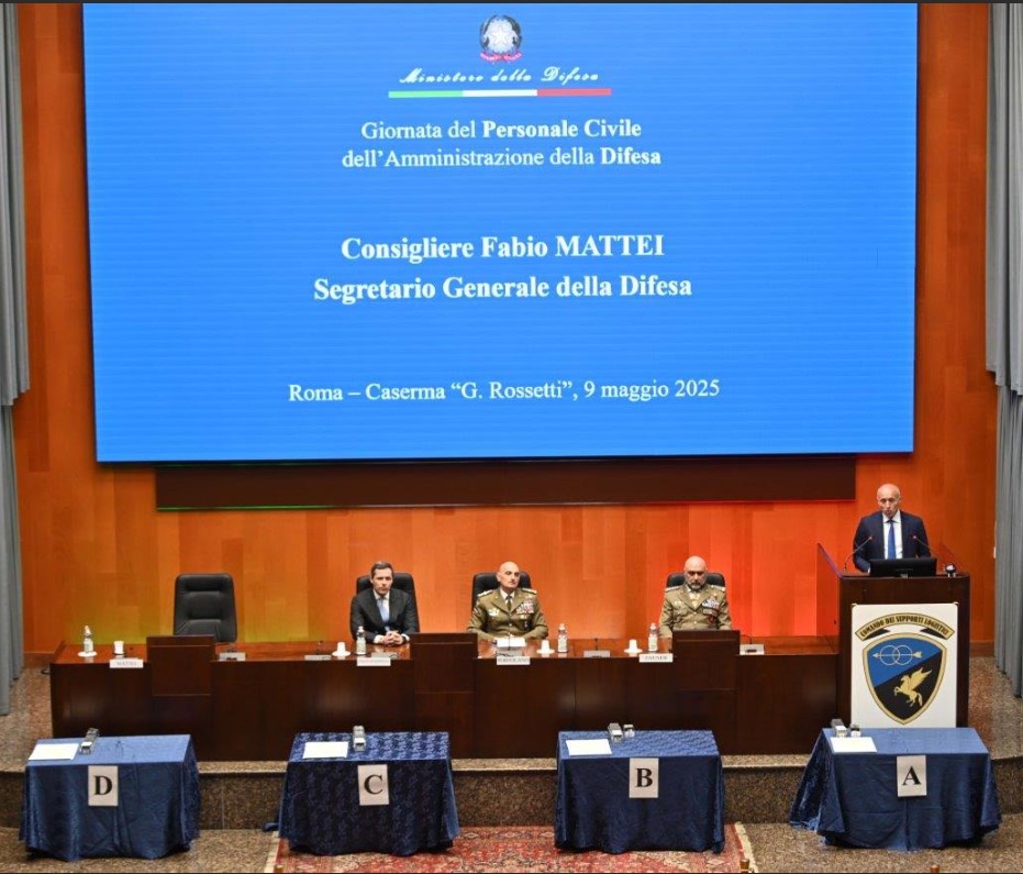 Roma, 9 maggio 2025 – La Difesa ha celebrato la Giornata del personale civile con la cerimonia svoltasi alla Cecchignola